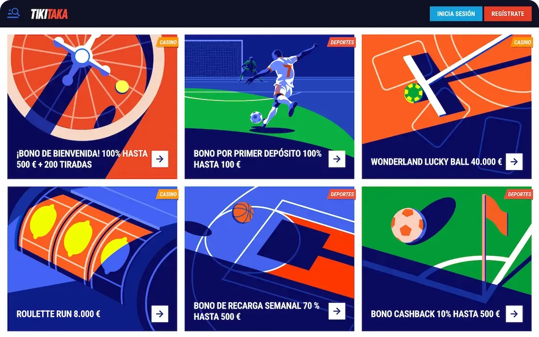 bonos del casino tikitaka