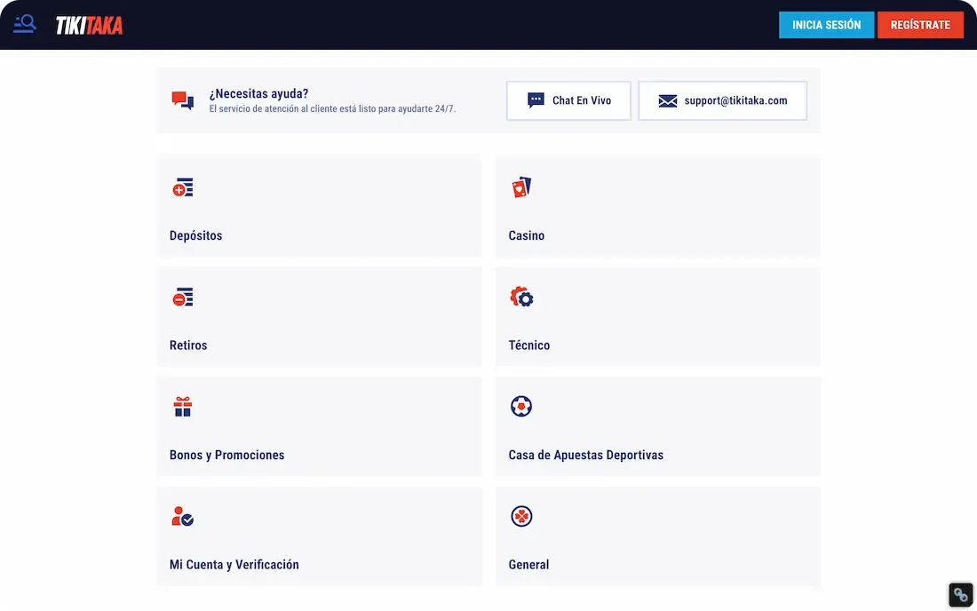 ayuda del casino tikitaka